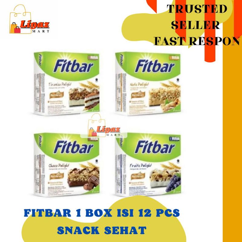 Snack Fitbar 1 Box contains 12 pcs Low Calories | Shopee Philippines
