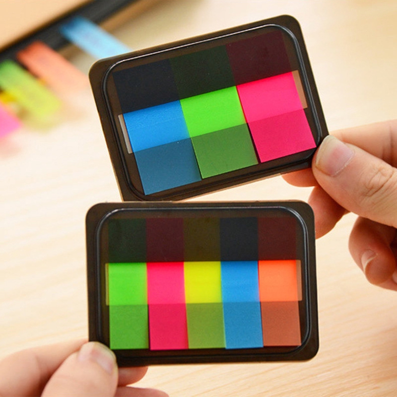 1pcs Pull-out boxed tearable convenience sticker Fluorescent sticky ...