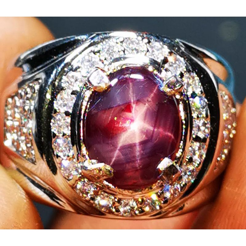 Stone super sharp red ruby starnatural | Shopee Philippines