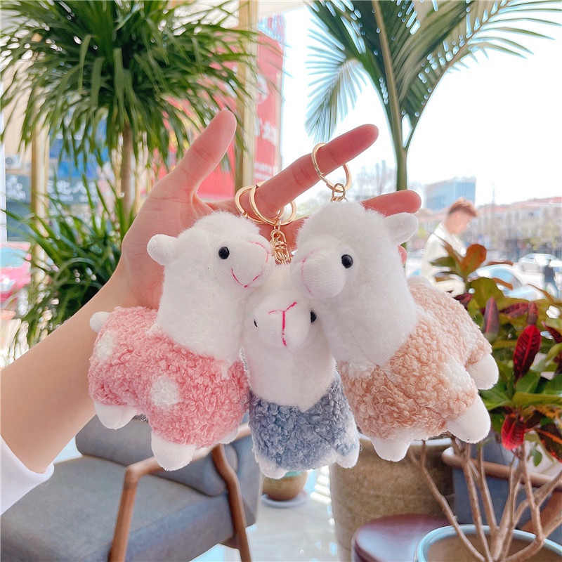 Cute Alpaca Keychain Plush Easter Llama Plushie Goat Pendant Mini Sheep Doll Stuffed Toy Animals Keyring for Girls Boys Festival Anniversary Birthday Gift Shopee Philippines