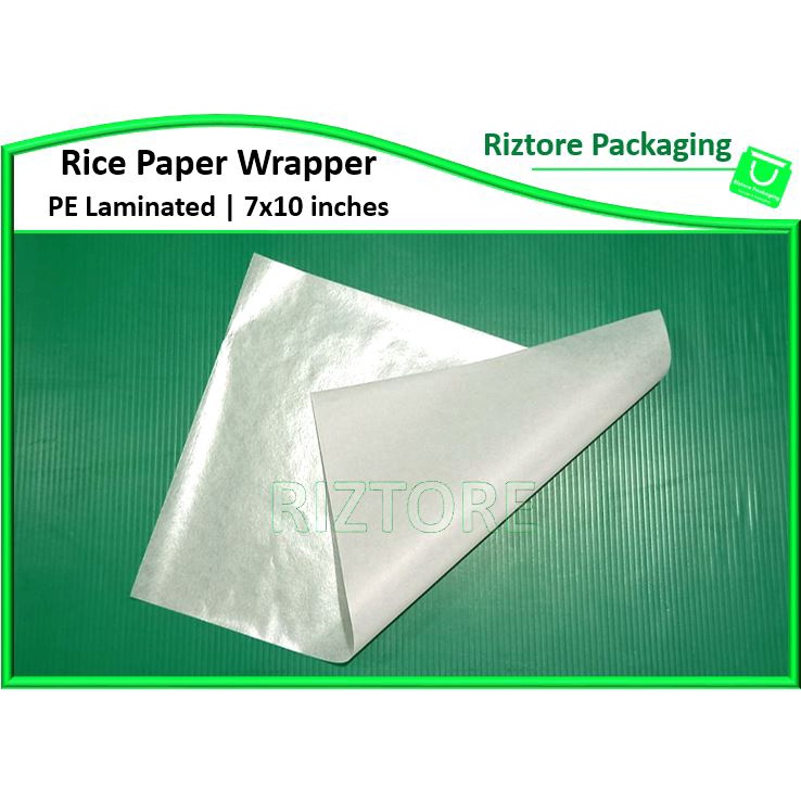 100Pcs/Pack Rice Wrapper/Burger Wrapper/Food Liner (PE Laminated ...
