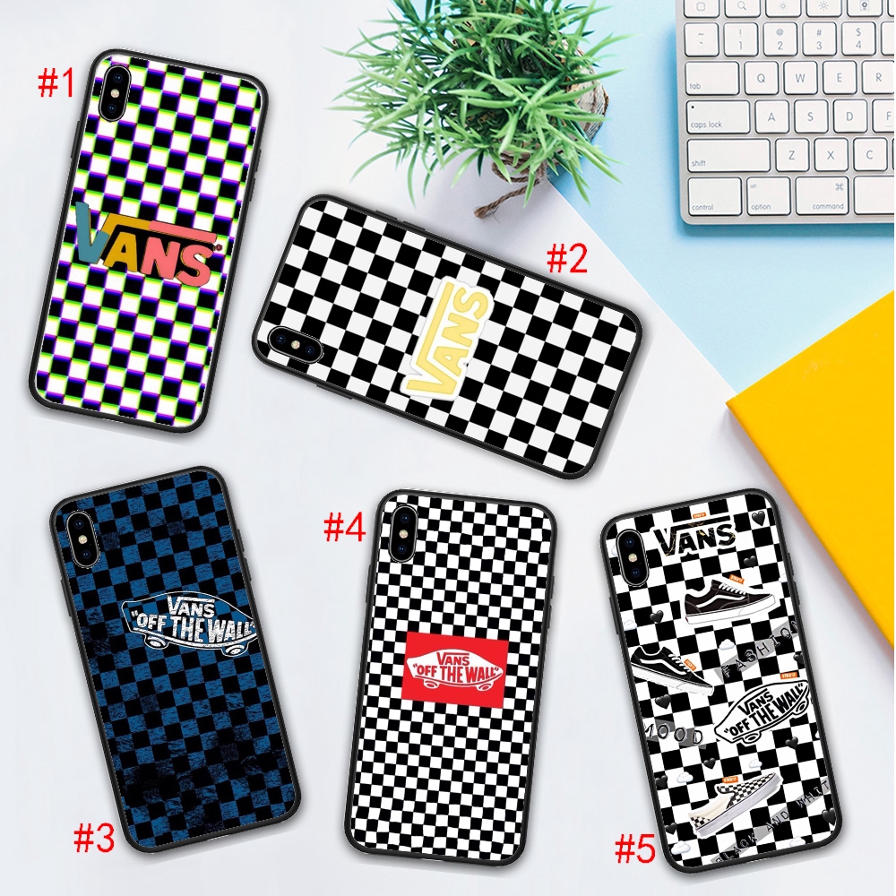 Black And White VANS Soft Silicone Cover Case for iPhone 11 Pro