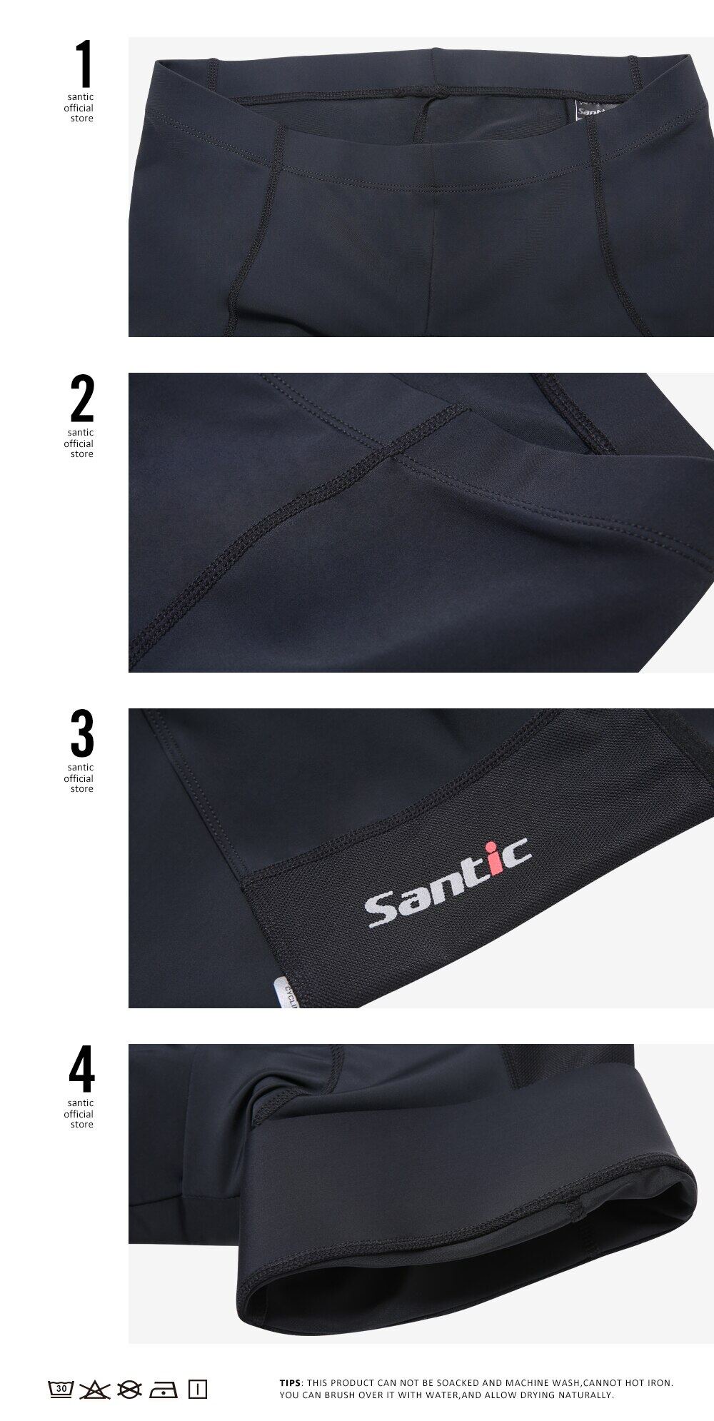 Santic Cycling Shorts For Men 4d Coolmax Padded Summer Breathable Mtb Bike Short Pants Bicycle