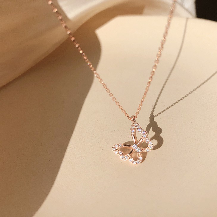 Rose gold deals butterfly jewelry