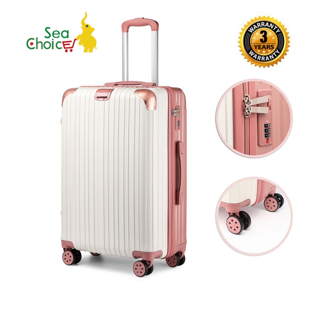 SeaChoice 20 24In CarryOn Suitcase Lightweight ABS PC Carry on Hand Luggage 8Spinner Wheels YKK Zip Shopee Philippines