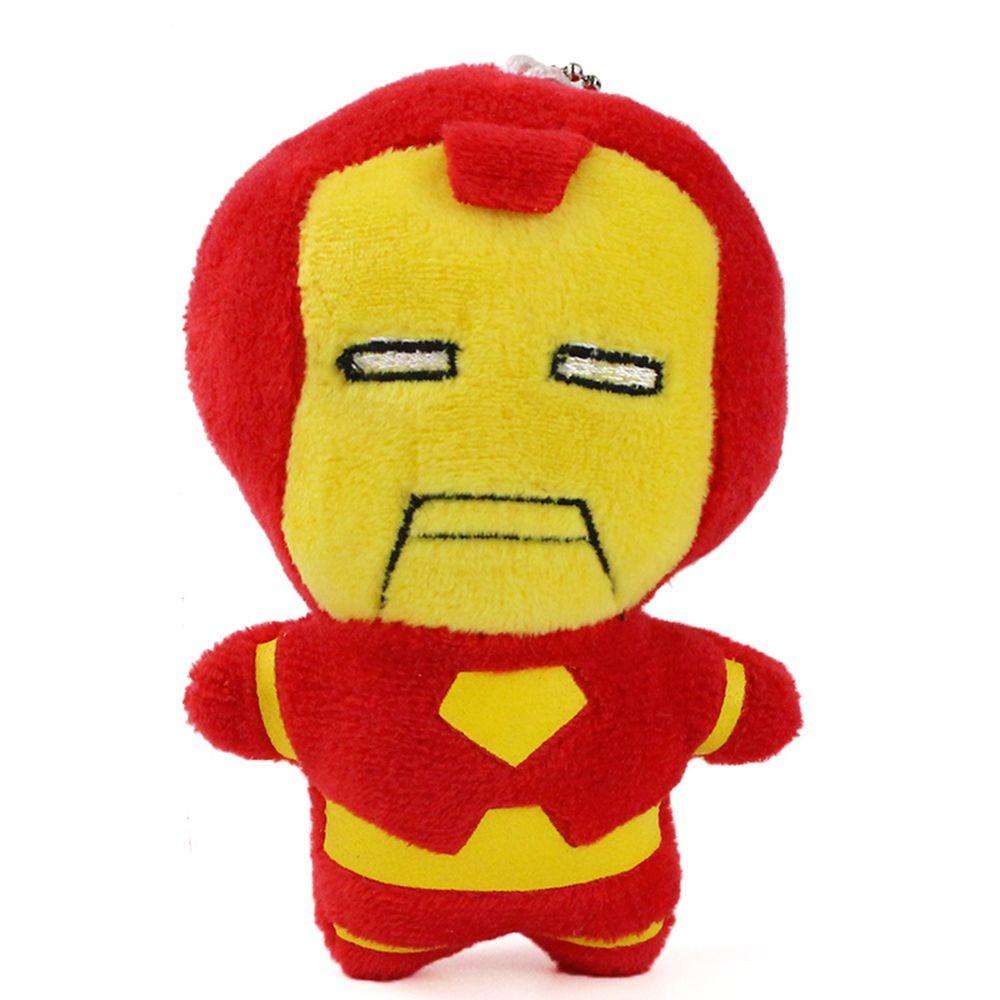 MALCOLM Christmas Avengers Key Chains Children Spiderman Plush Keyring ...
