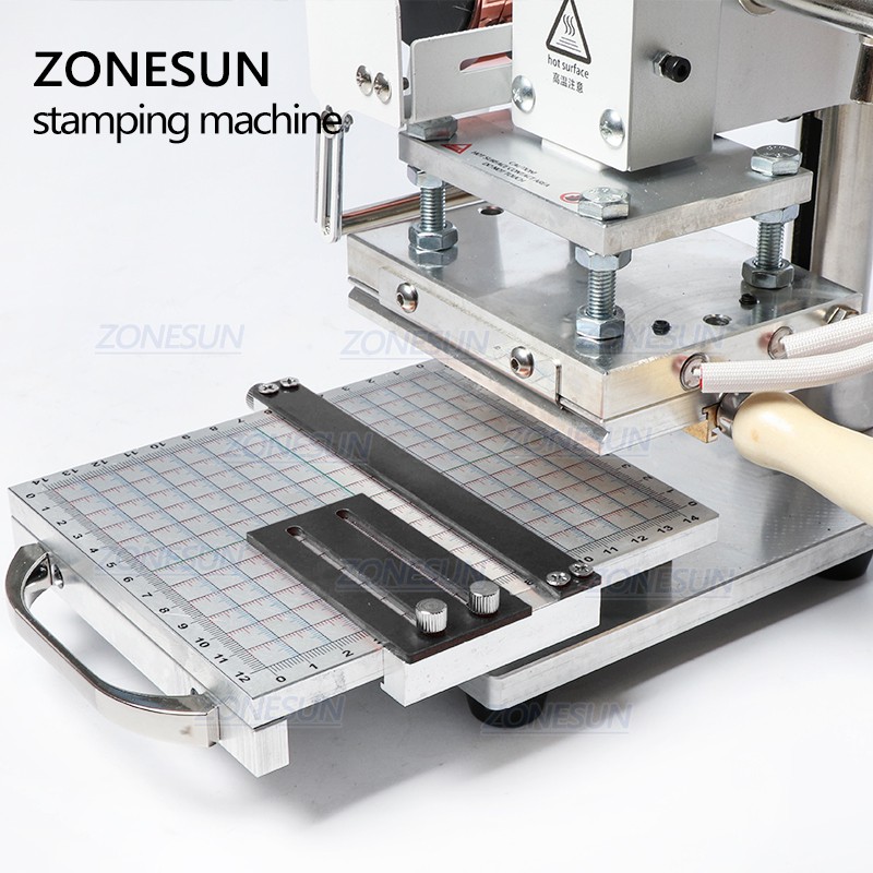 ZONESUN ZS110 Slideable Plate Digital Hot Foil Stamping Machine Wood ...