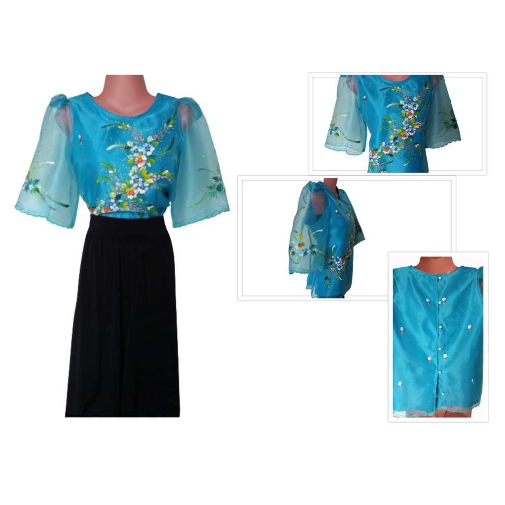 Butterfly sleeves filipiniana for sale sales