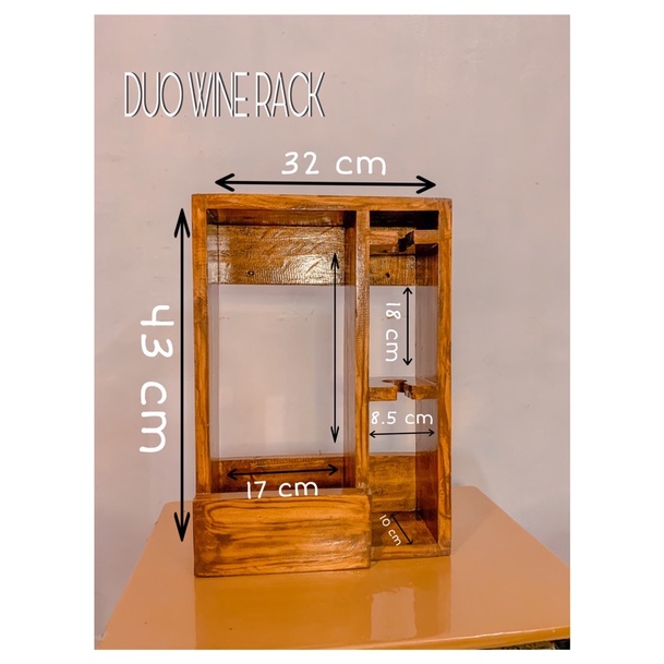 Wine Rack - Duo Wine Rack- Minimalist Wine Rack | Shopee Philippines