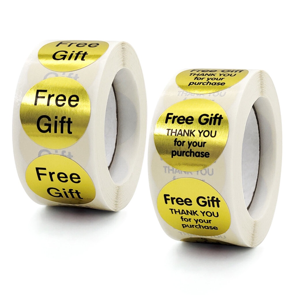 Free gift Roll Sticker Gold Background 500 Stars/(2.5 Cm) | Shopee ...