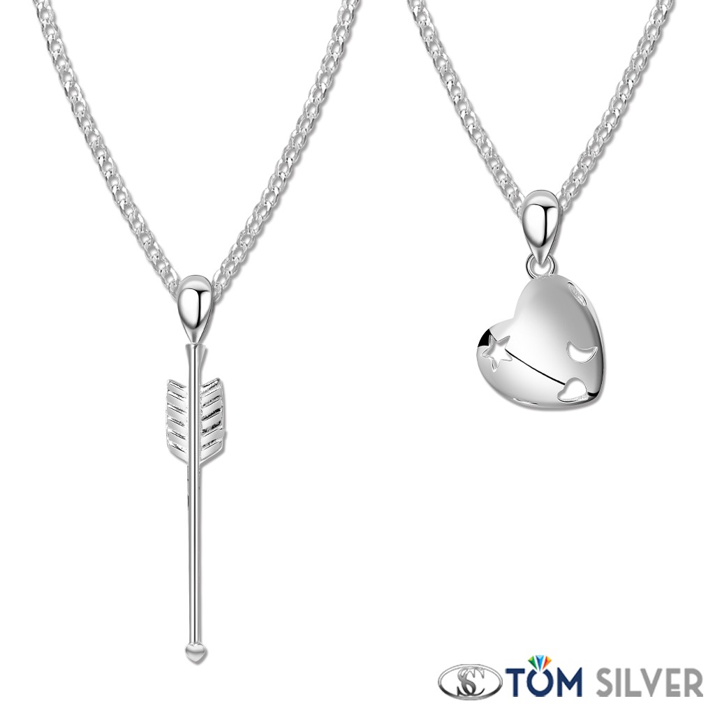 Silver necklace for deals couples