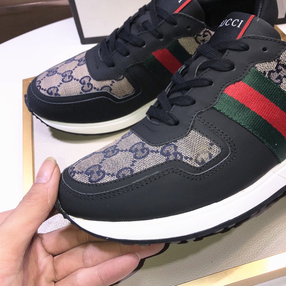 G13 GUCCI Summer Genuine Leather Breathable Deodorant Men s Casual Sports Shoes Online Influencer Ti Shopee Philippines
