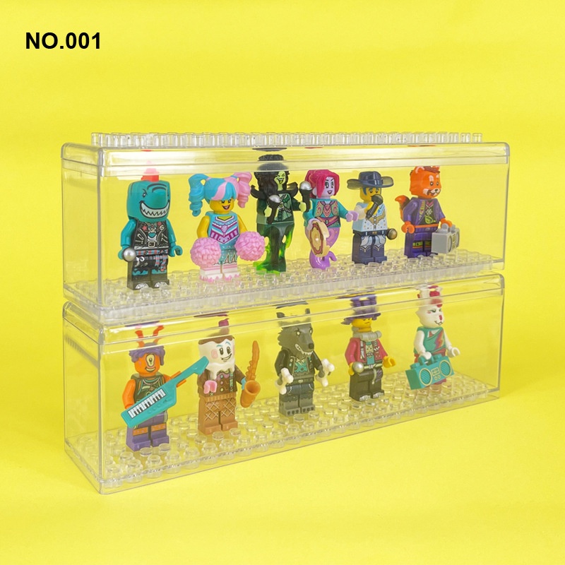 Minifigure display box doll ornaments transparent storage box children ...