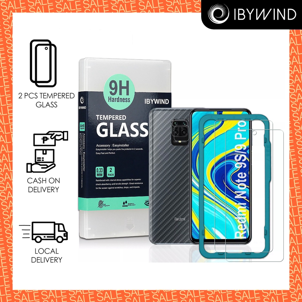 IBYWIND Tempered Glass For Redmi Note 9S/9 Pro, with Pcs Tempered Glass,1  Pc Camera Lens Protector