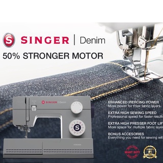 Singer Heavy Duty 6335M Denim Sewing Machine with bonus 9 sewing foot set -  same spec as Singer 4432 with more accessories