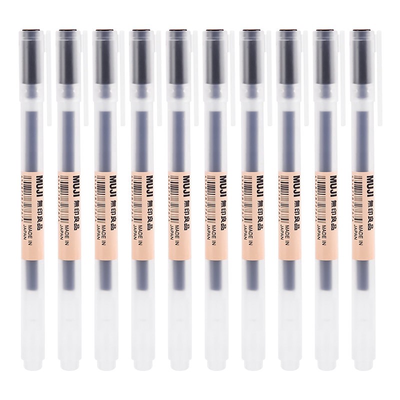 [MUJI BRAND] Japanese MUJI Gel Pen 0.38/0.5mm Black Ink Pen Shopee