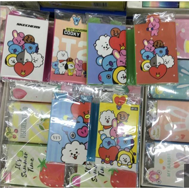 HAPPY KPOP BTS BT21 6 in 1 Sticky Notes | Shopee Philippines