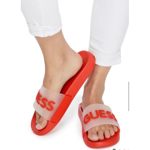 Guess best sale red slides