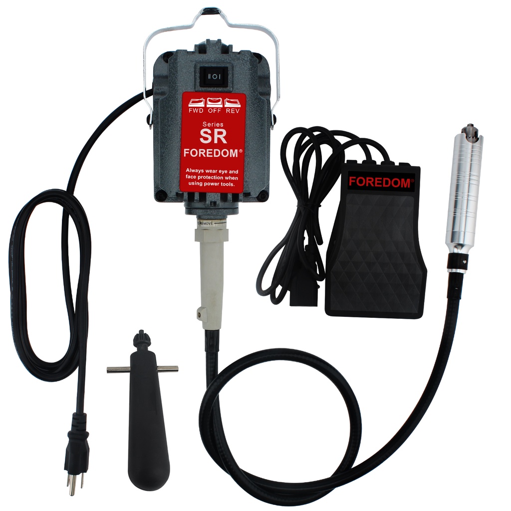 SR Hanging Flex Shaft Grinder 230W Rotary Tool with Stepless Speed Foot