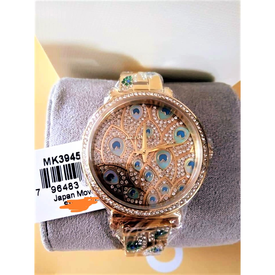 Mk deals peacock watch