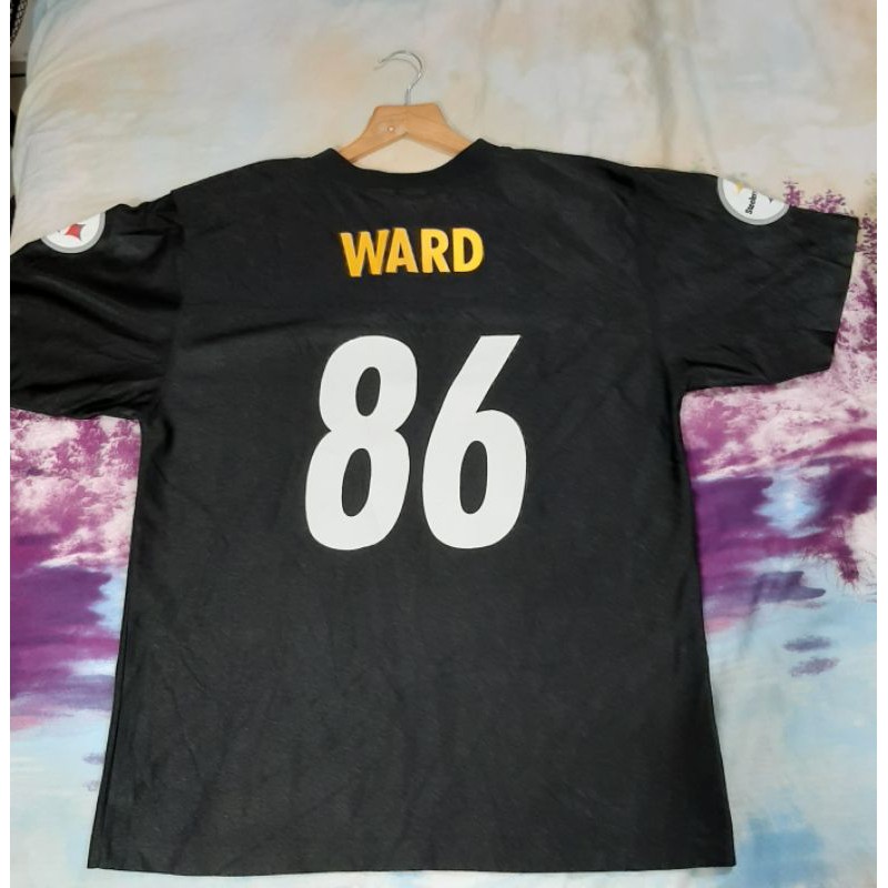 NFL BLACK FOOTBALL JERSEY STEELERS (HINES WARD 86) XL