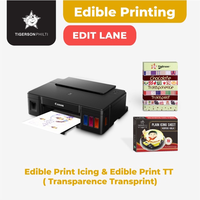 Edit Line Edible Printing sugar paper & Brown Paper | Shopee Philippines