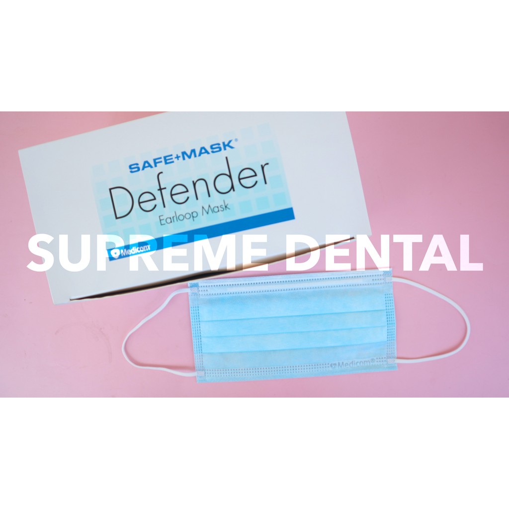 DEFENDER FACE MASK, MEDICAL GRADE 3 PLY 50 PCS | Shopee Philippines