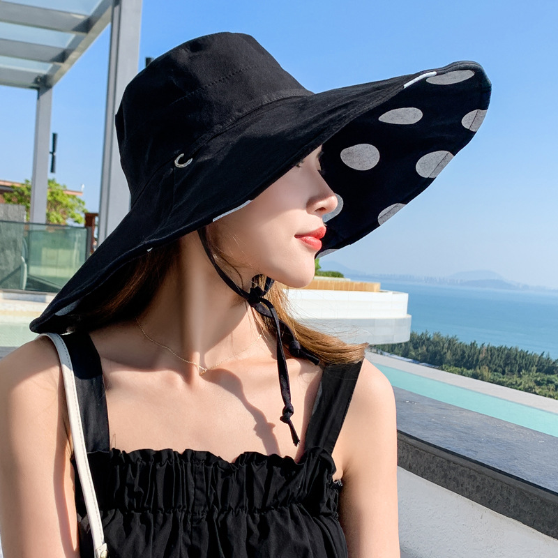 Dahlia Belted Polka Dot Bucket Summer Sun Hat