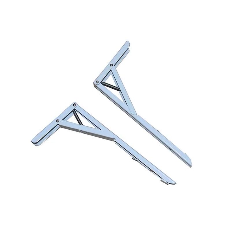 Folding Shelf Brackets（2PCS) Heavy Duty Metal Triangle Shelf Supports ...