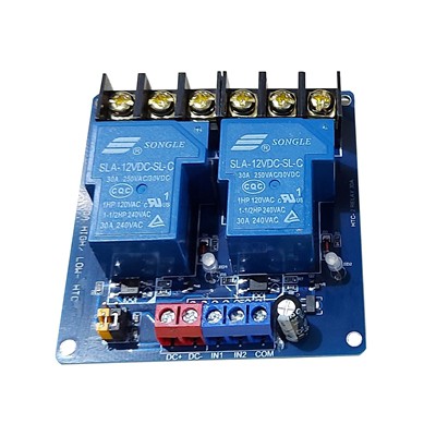 Module 2 relays 24Vdc 30A with HTC high/low trigger opto | Shopee ...