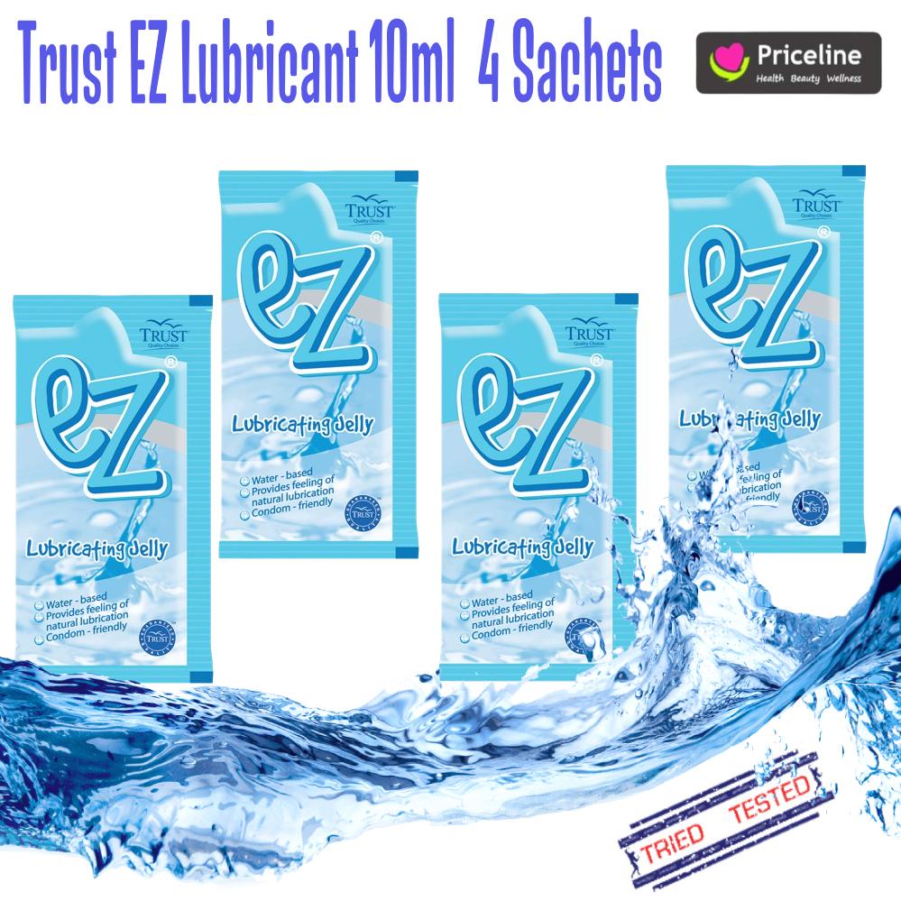 DISCREET PACKAGING TRUST EZ Lubricant 10ML lubricating jelly 4 sachets