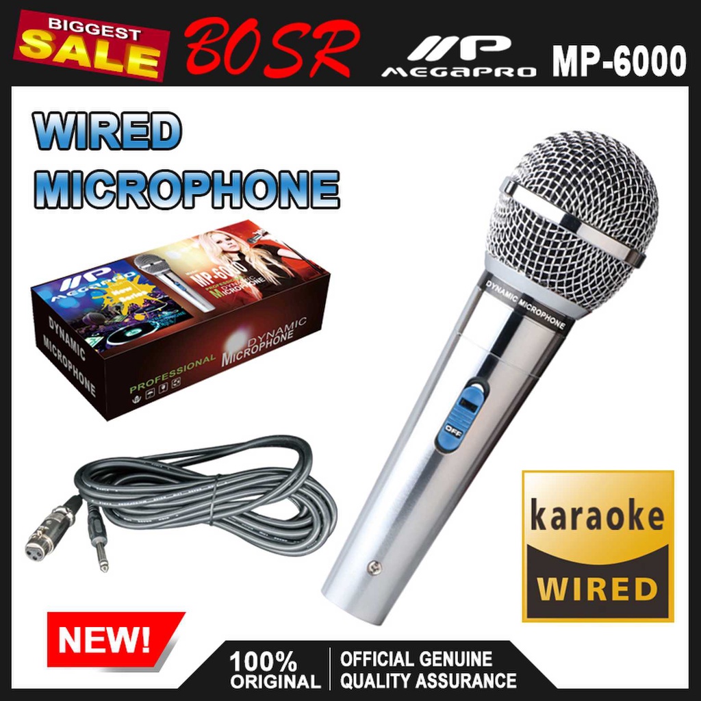 Karaoke Microphone for Videoke mp 6000 | Shopee Philippines