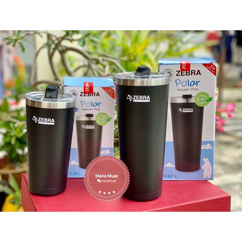ZEBRA POLAR VACUUM MUG(580ml、870ml) | Shopee Philippines