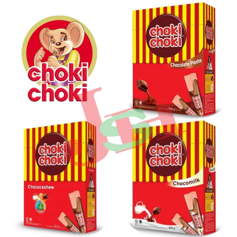 CHOKI CHOKI CHOCOLATE/CHOCOMILK/CHOCOCASHEW (10Gx60 PCS) | Shopee ...