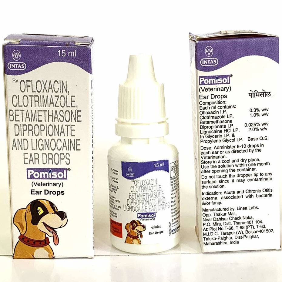 Pomisol ear drops for hotsell dogs price