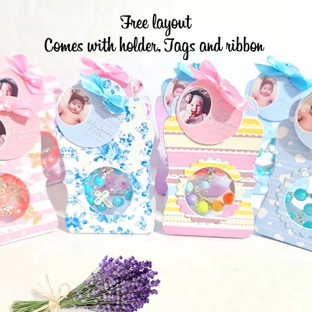 Rosary souvenir with stand holder Christening Baptism Shopee Philippines