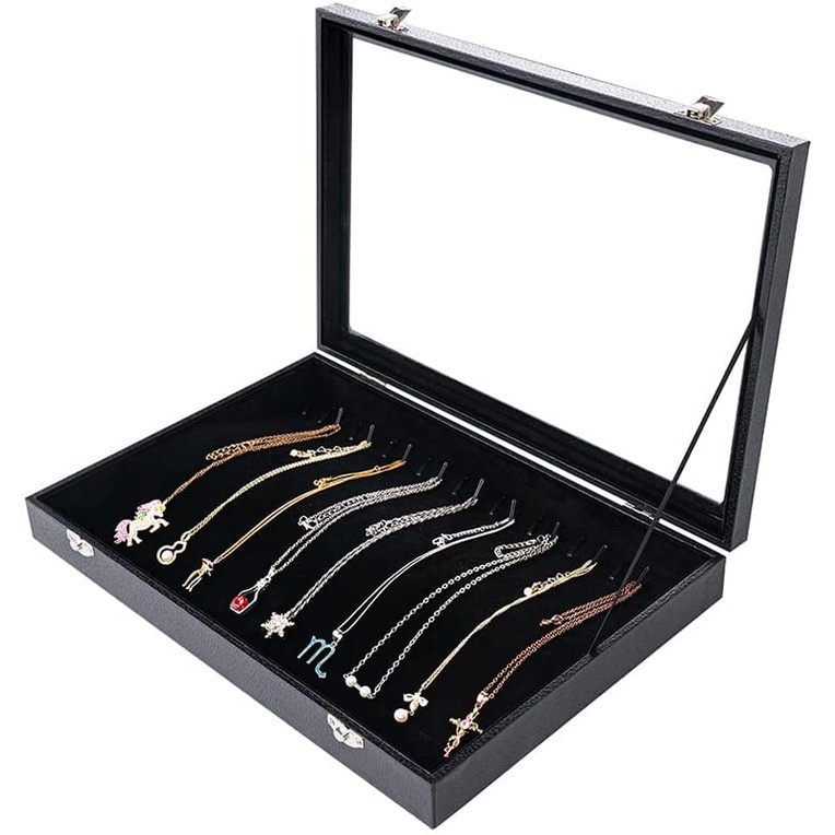 20pcs Hook Necklace Jewelry Storage Box/Tray/Necklace Dust Display