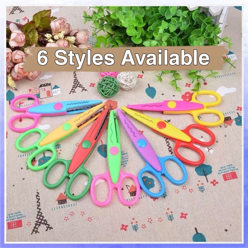 6 Styles Design Craft Scissor Fancy Border Scissors Lace Zigzag Scissor