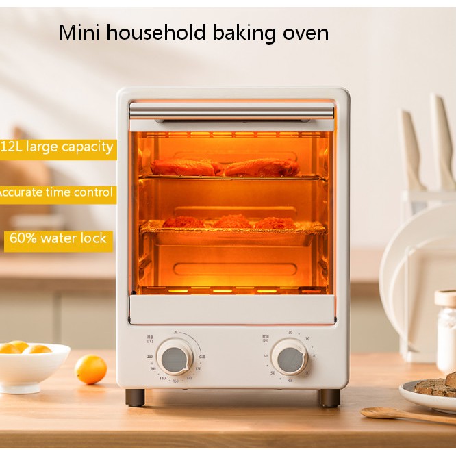 Mini Electric Oven Household Bread Baking Oven Automatic Small 12L
