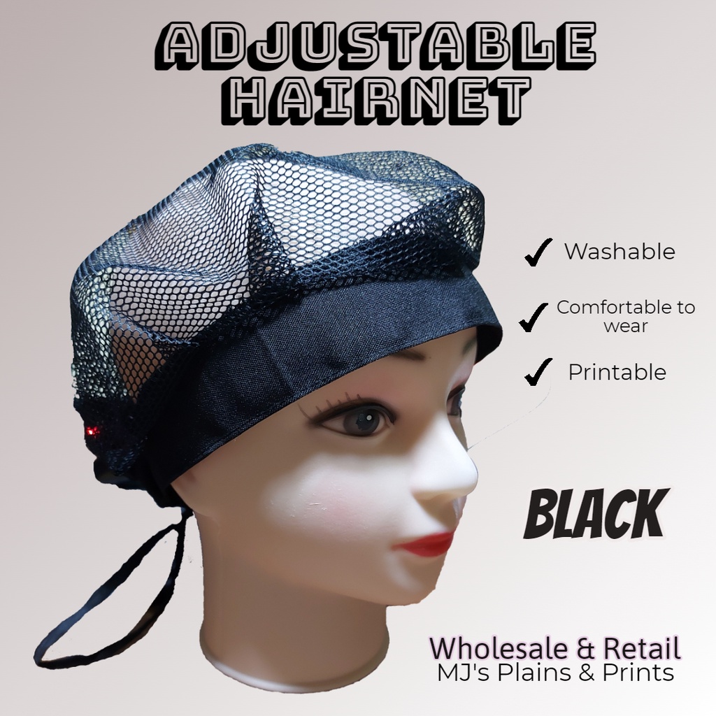 ADJUSTABLE HAIRNET - Washable and printable | Shopee Philippines