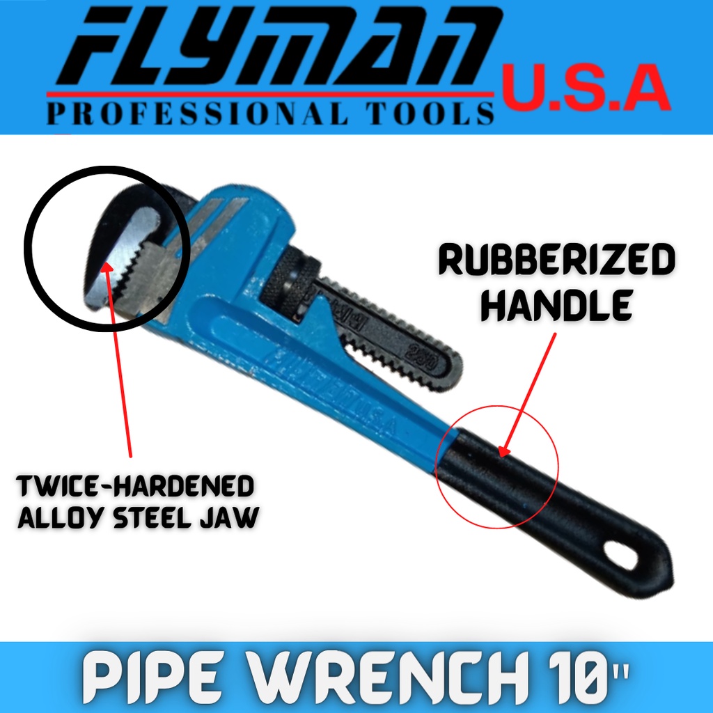 Jrshopeeph Flyman Pipe Wrench 10