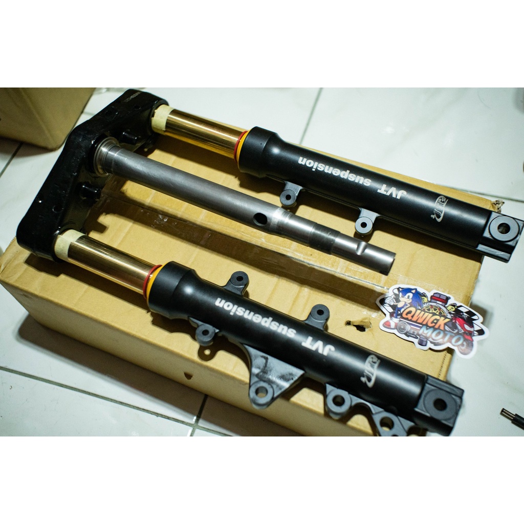 JVT front shock with tpost GOLD 33mm (Adjustable with preload) for ...