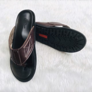Genuine cowhide men's flip-flops 100% COVAC A3 code (2 colors