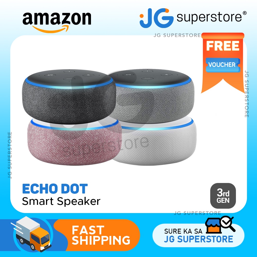 Echo Dot 3 (3rd Gen) - Smart speaker with Alexa - Charcoal -Heather  Grey - Sandstone - Plum all colors