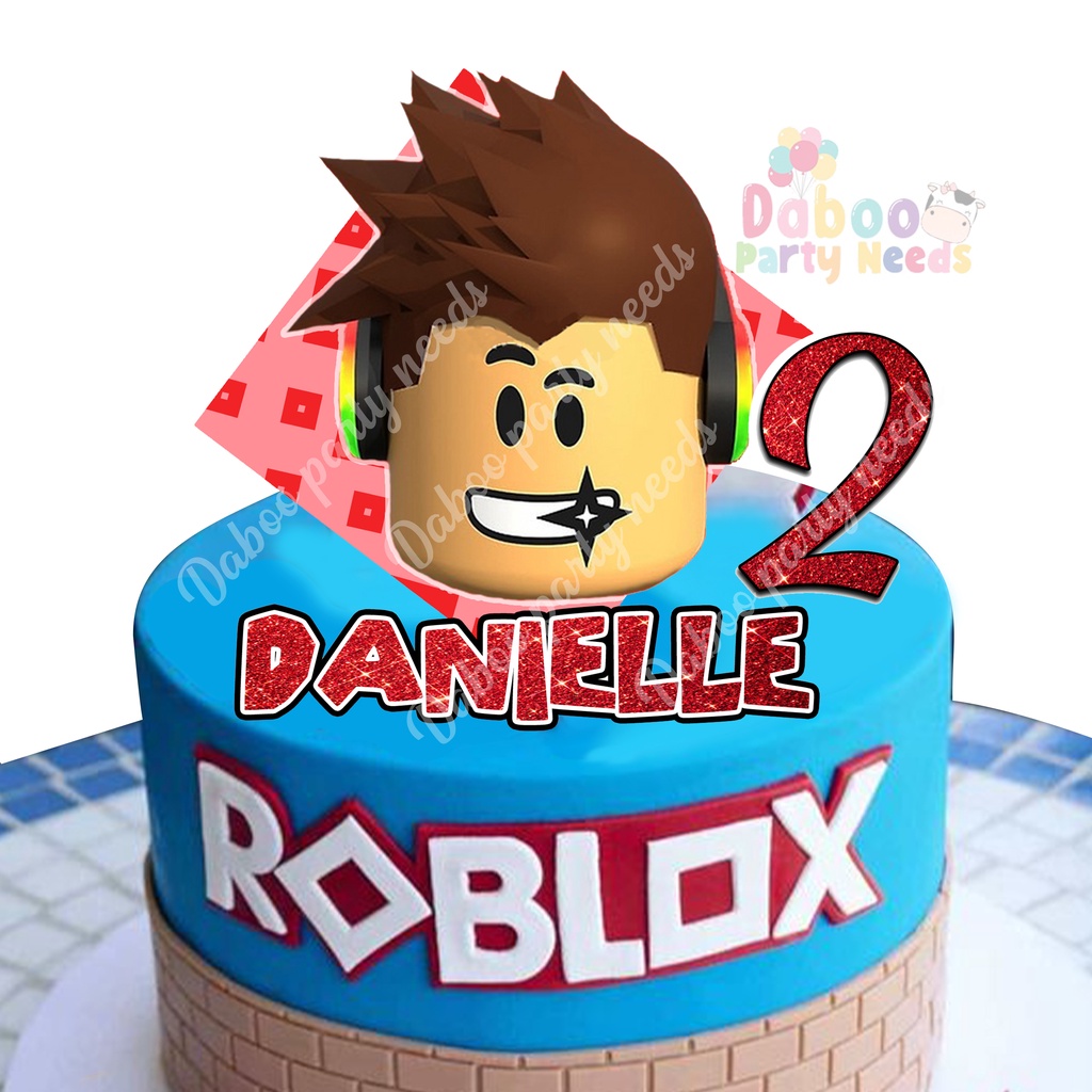 personalized rob lox cake topper | Shopee Philippines