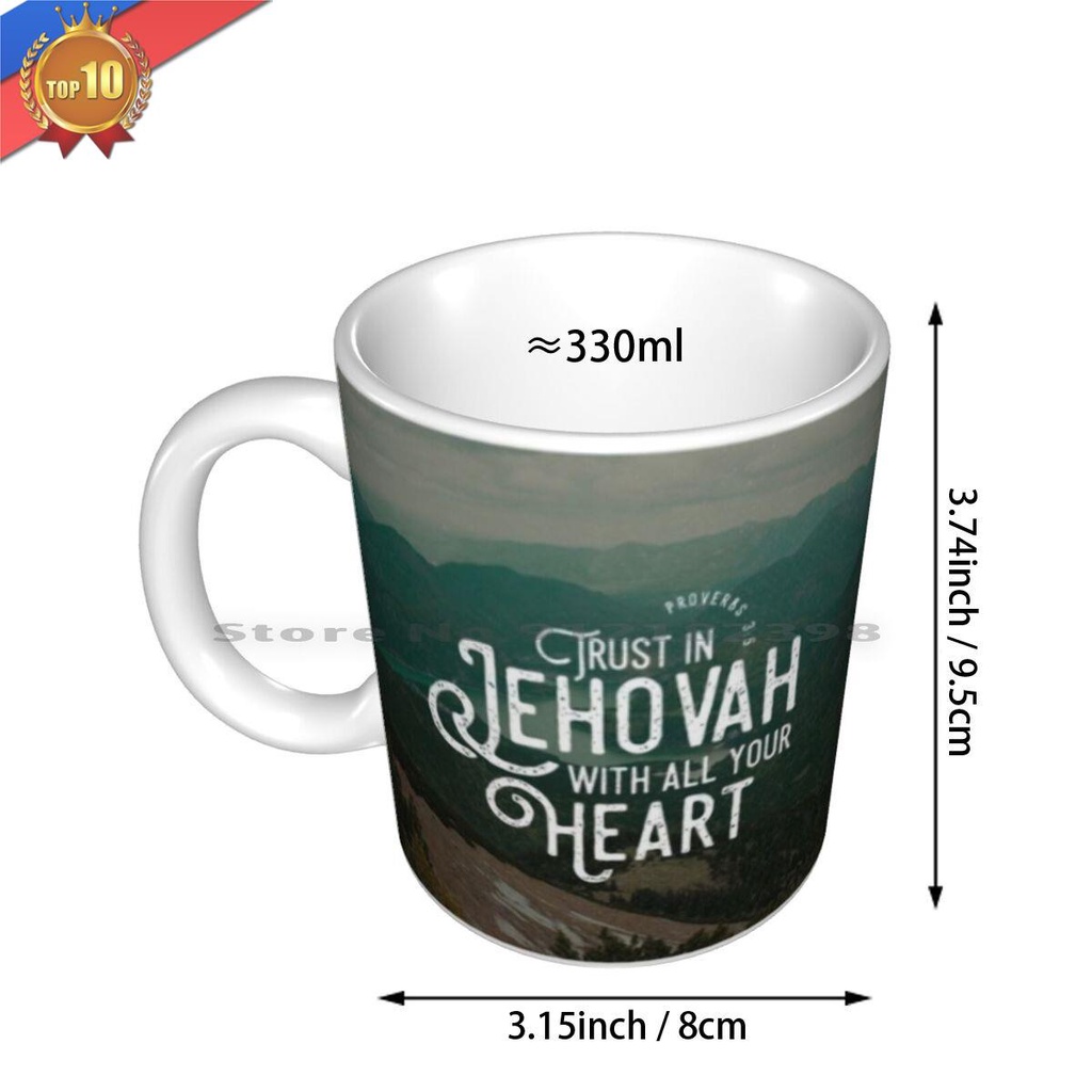 Original☽ Proverbs 3 : 5 Ceramic Mugs Coffee Cups Milk Tea Mug Bible ...