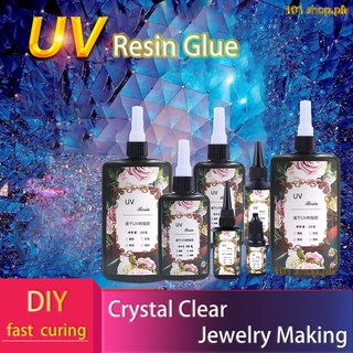 25/60/200/1000g Hard UV Epoxy Resin Glue Crystal Clear Ultraviolet Curing  Solar Cure Sunlight Activated DIY Jewelry Making Tools