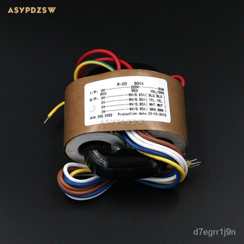 115V / 220V 30VA Four 9V R type transformer With shielded wire output ...