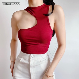 Veronikka Sheena Knitted Tank Top Croptop, XS Only