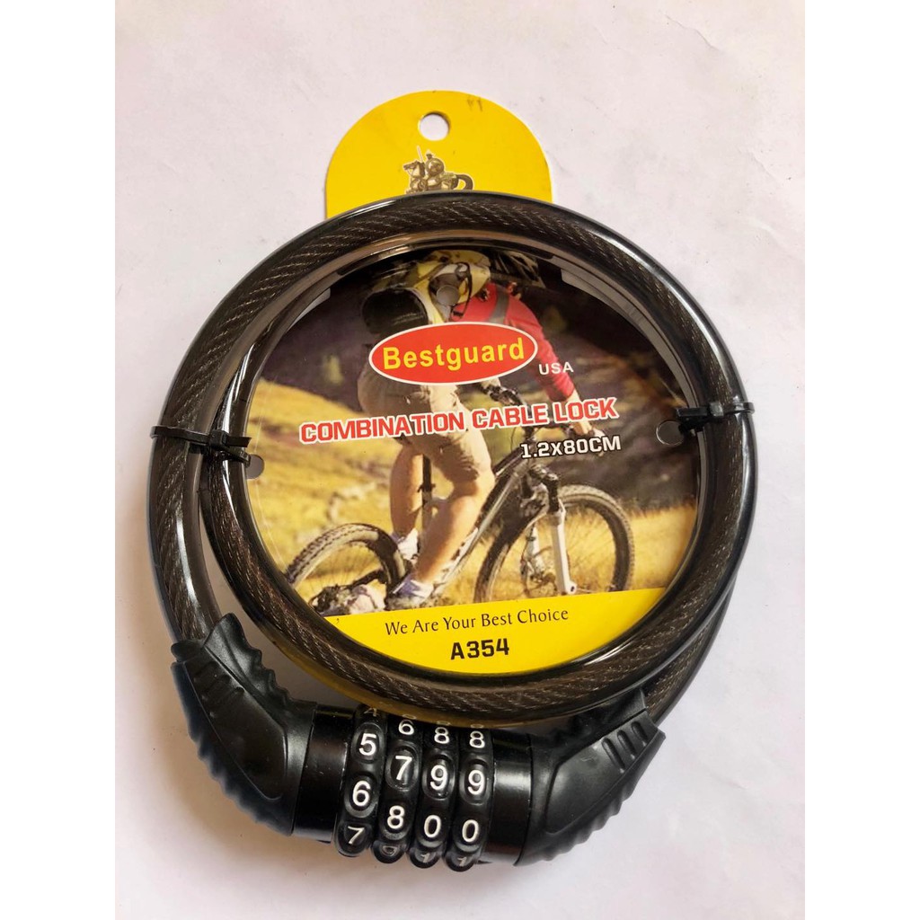 Bestguard-bicycle Combination lock | Shopee Philippines